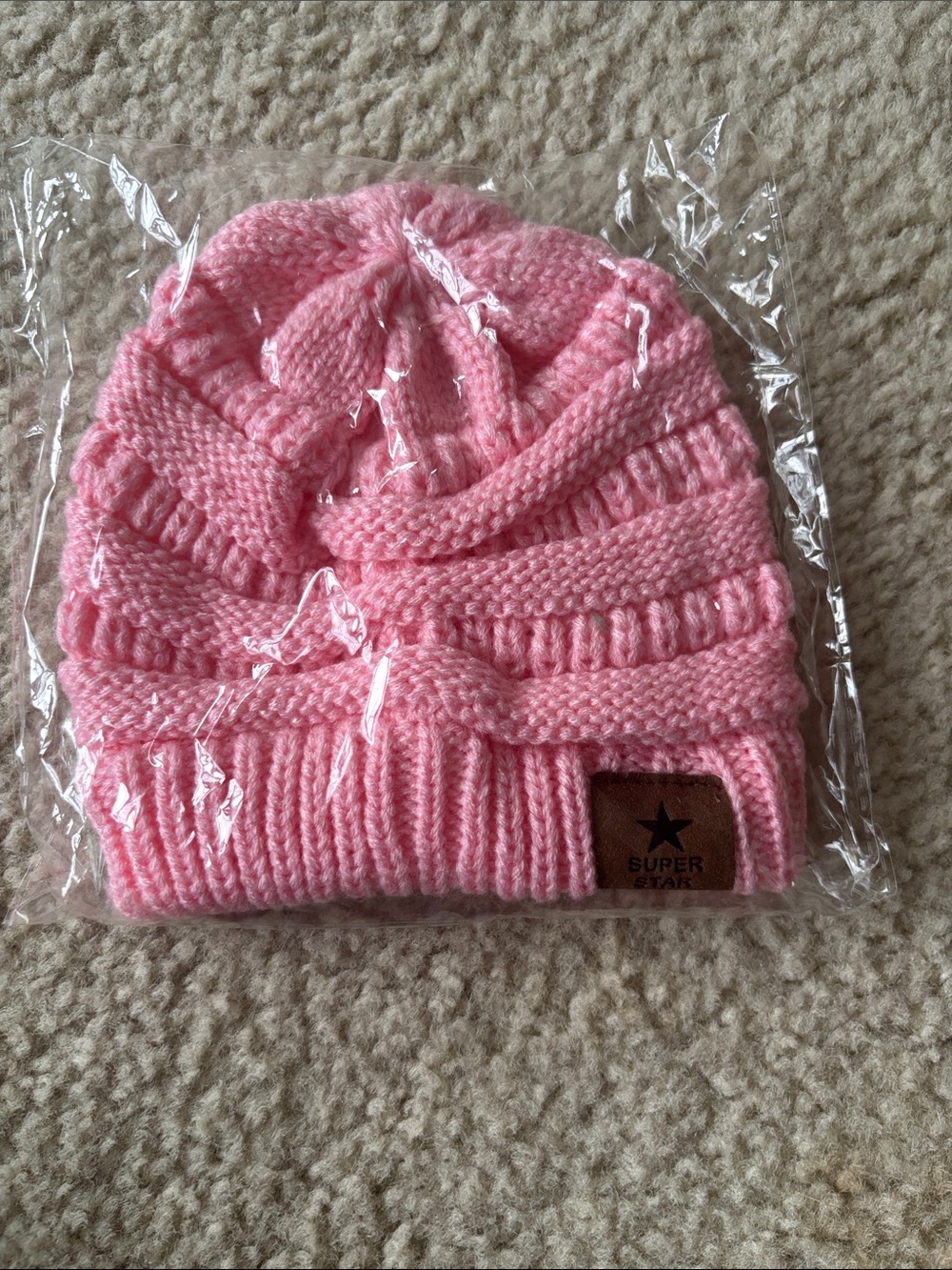 Pink baby hat (unused)